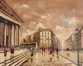 Appraisal: Painting Constantine Kluge Constantine Kluge French - Paris Street Scene