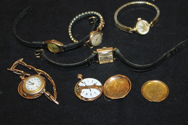 Appraisal: A CERTINA CT GOLD LADIES WRIST WATCH together with a