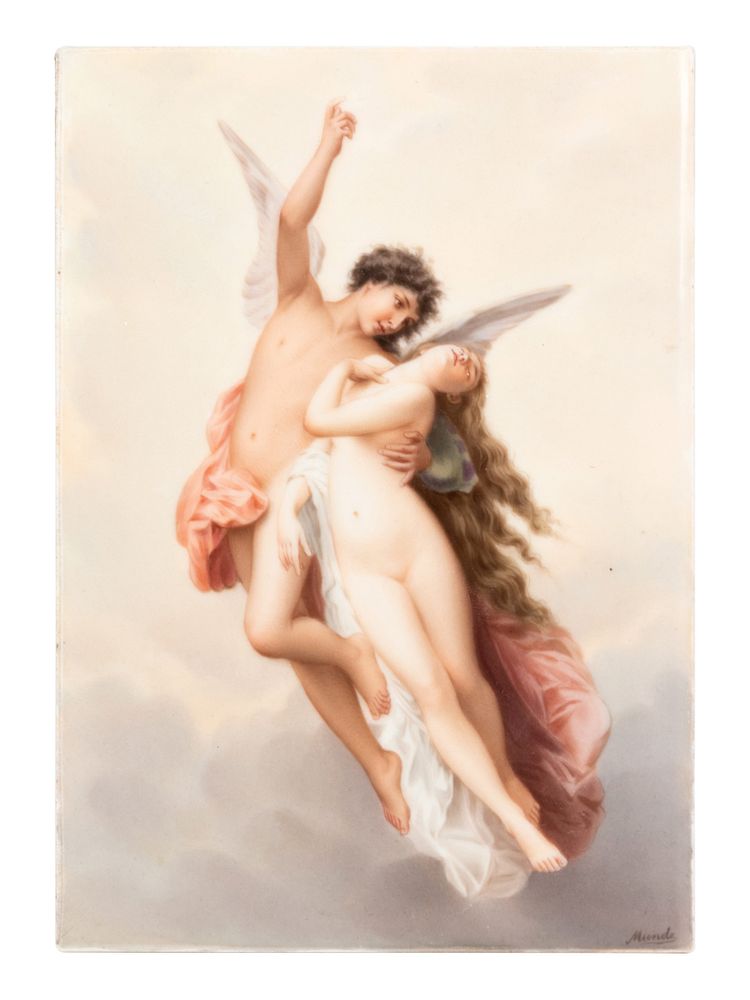 Appraisal: A Berlin K P M Painted Porcelain Plaque A Berlin