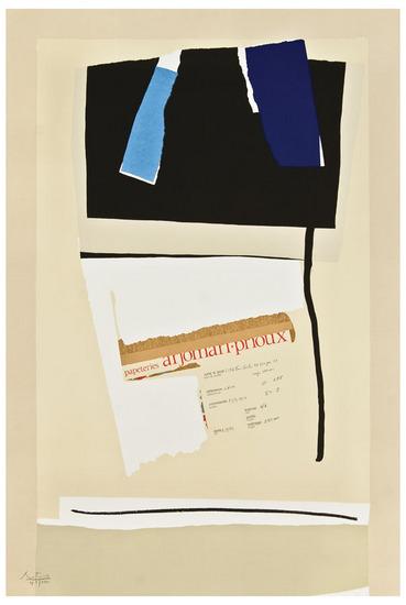 Appraisal: Robert Motherwell - America-La France Variations VI B Lithograph and