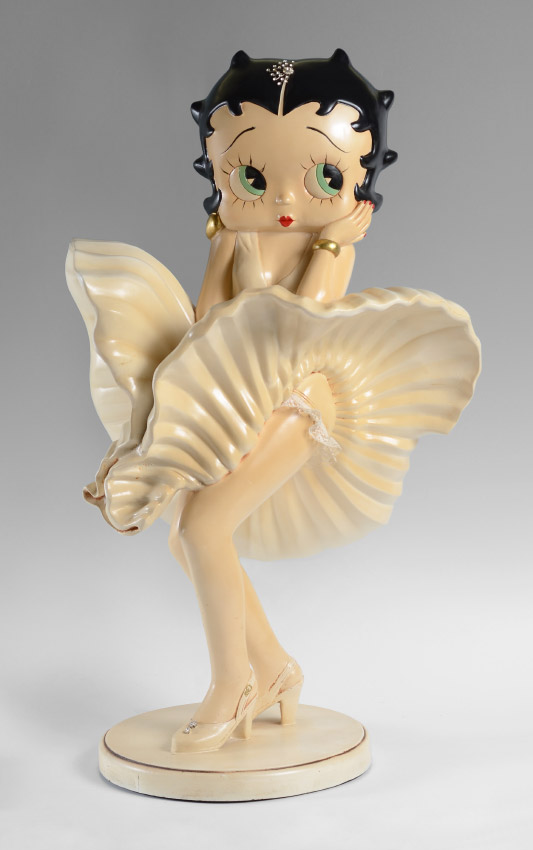 Appraisal: CAST RESIN BETTY BOOP MARILYN MONROE FIGURE Cast figure of