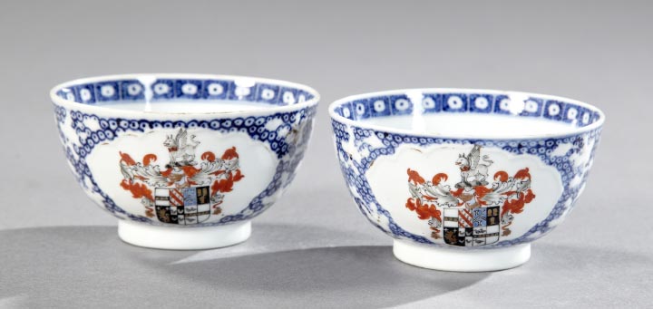 Appraisal: Good Pair of Chinese Export Blue and White Porcelain Armorial