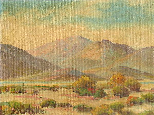 Appraisal: Herbert Sartelle American - Desert Landscapes and a Seascape three