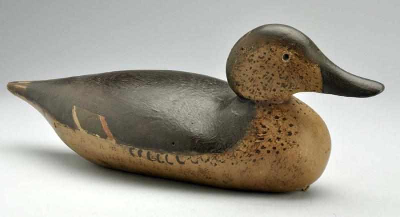 Appraisal: Brown Duck Decoy Glass eyes and weighted bottom Condition Excellent