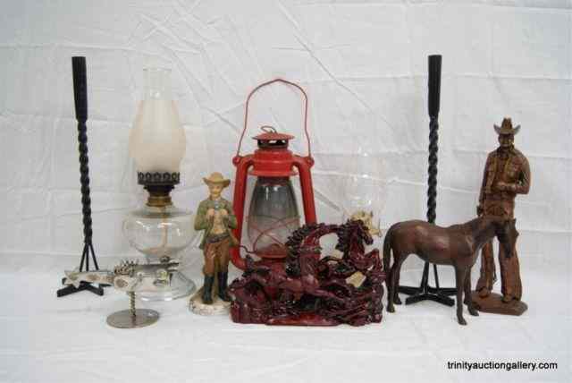 Appraisal: Lot of Western Cowboy Decorator Use ItemsFrom the estate is