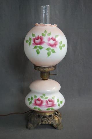 Appraisal: Vintage Gone with the Wind style Table Lamp Electric Lamp