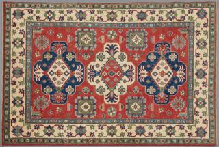 Appraisal: Uzbek Kazak Carpet ' x ' Uzbek Kazak Carpet '