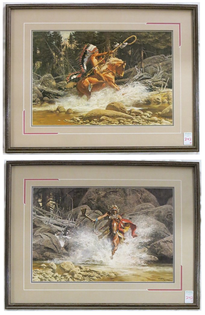 Appraisal: FRANK McCARTHY TWO OFF-SET LITHOGRAPHS New York Arizona - The