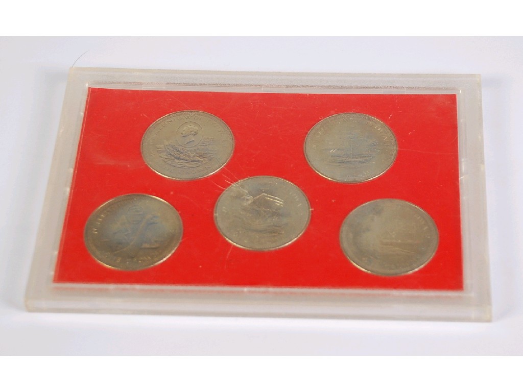 Appraisal: TWO ELIZABETH II SILVER PROOF COINS in cases GEORGE VI