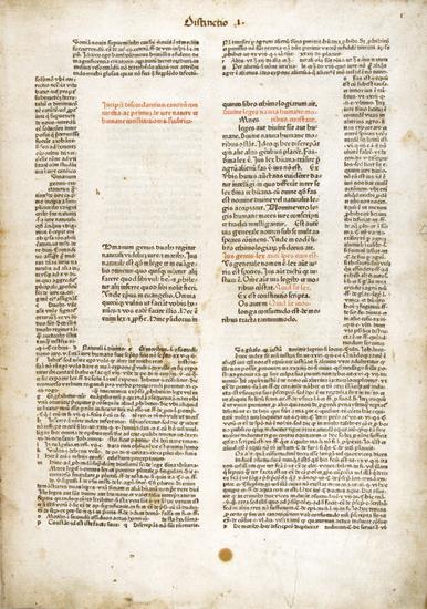 Appraisal: GRATIANUS d ca Decretum With the commentaries of Johannes Teutonicus