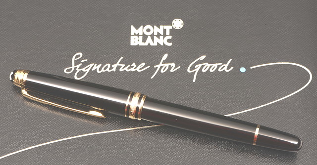 Appraisal: A MONT BLANC 'SIGNATURE FOR GOOD' MEISTERST CK BALLPOINT PEN