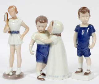 Appraisal: BING AND GRONDAHL PORCELAIN FIGURES PCS BING AND GRONDAHL PORCELAIN