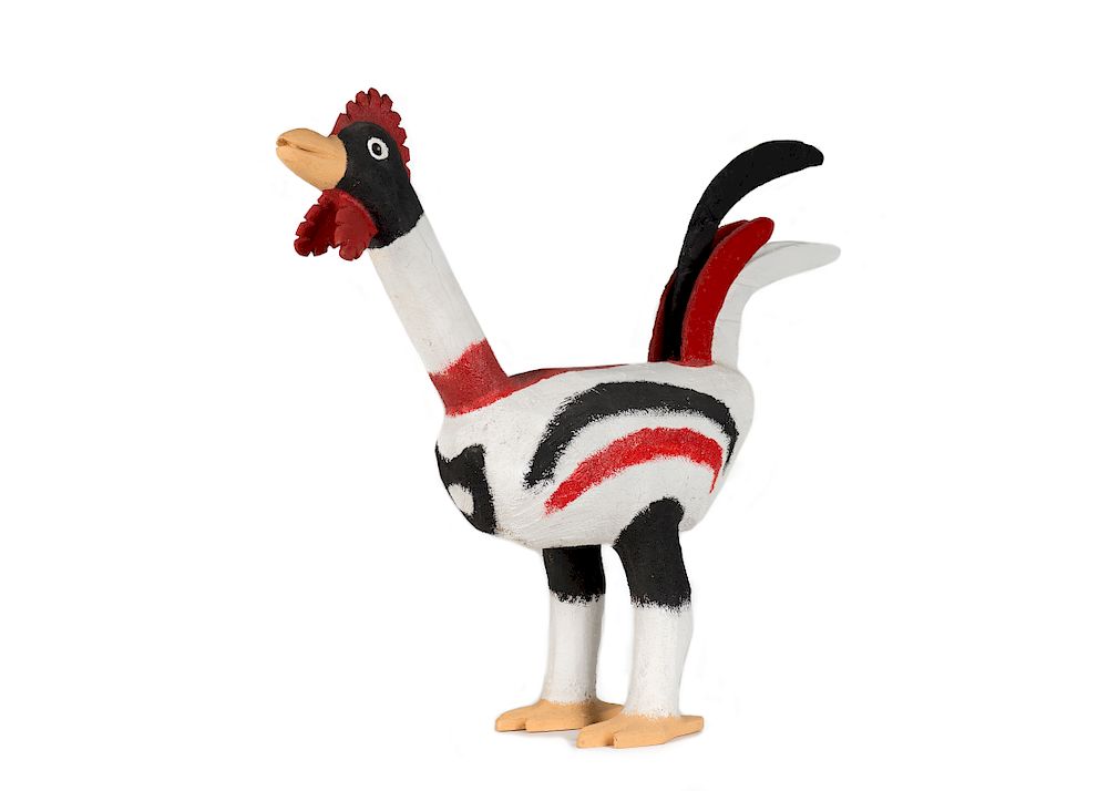 Appraisal: Ron S Rodriguez Folk Art Rooster Ron S Rodriguez b