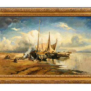 Appraisal: After Fedor Vassiliev Russian - View of the Volga oil