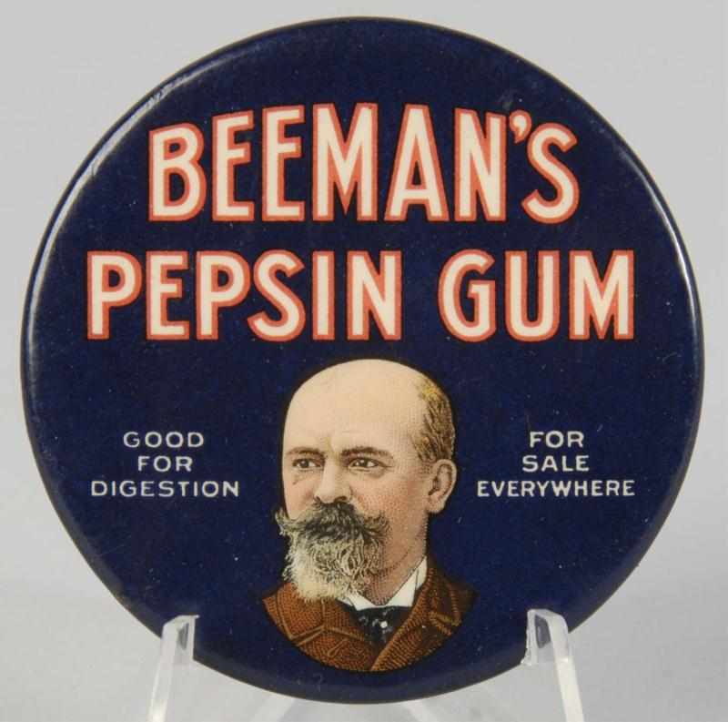 Appraisal: Beeman's Pepsin Gum Advertising Pocket Mirror Description Celluloid Condition Excellent