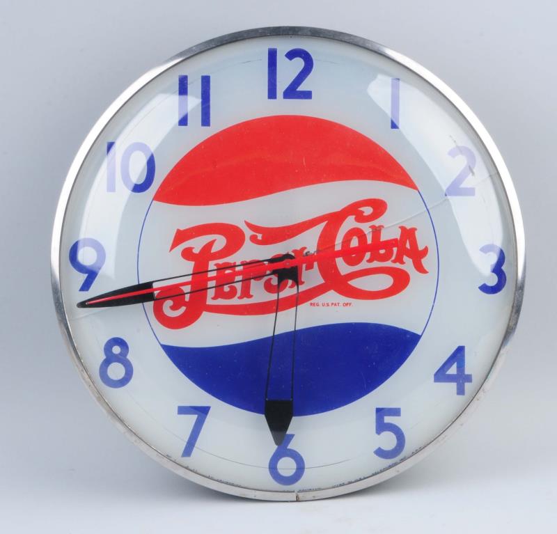 Appraisal: Pepsi - Cola Electric Clock This Pepsi clock has some