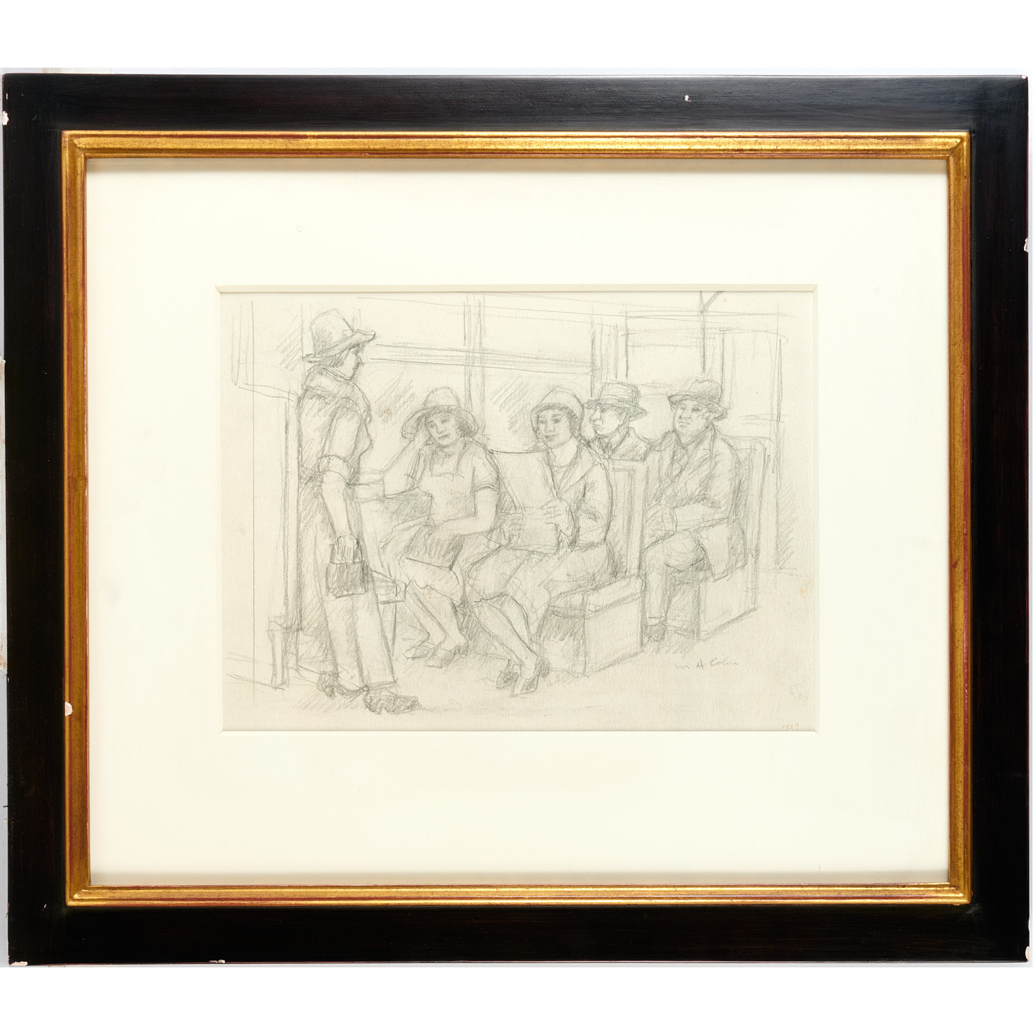 Appraisal: MAX ARTHUR COHN PENCIL DRAWING Max Arthur Cohn American -