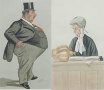 Appraisal: Pair of Vanity Fair Prints circa th Century Both published