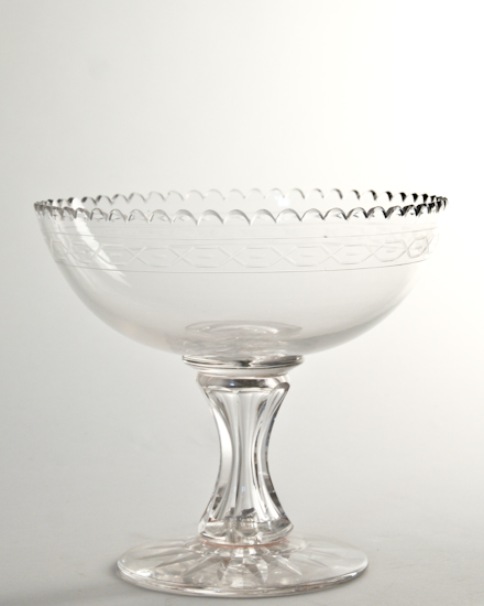 Appraisal: A th C Colorless Flint Glass Compote having a deep