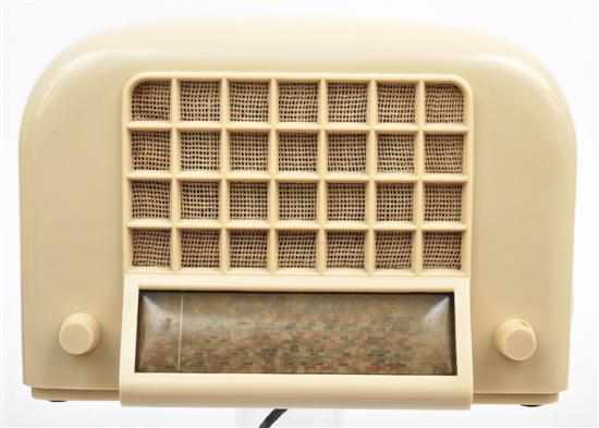 Appraisal: AWA Fisk Radiola 'Egg Crate' Radio Australian circa early cream