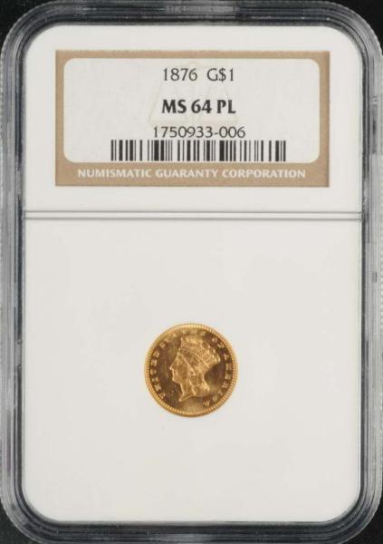 Appraisal: Indian Head Gold MS PL Description Graded by NGC Condition