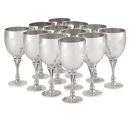 Appraisal: Harald Nielsen Danish - Set of Twelve Wine Glasses designed