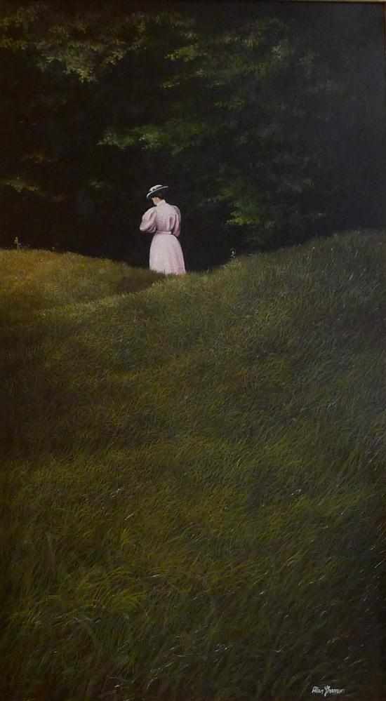 Appraisal: ALLAN SHANNON LADY IN THE FIELD OIL ON BOARD