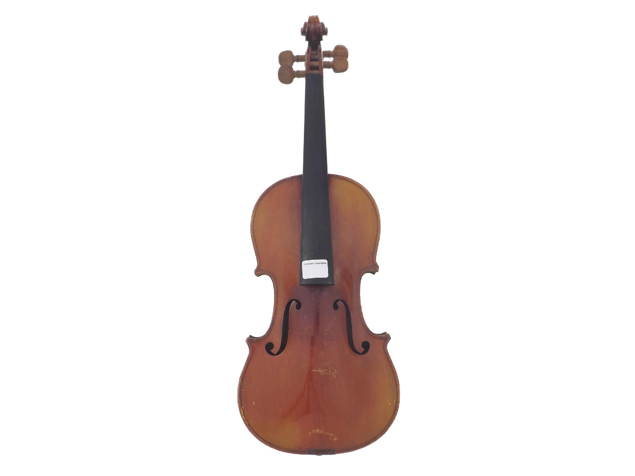 Appraisal: French Stradivari copy violin circa cm