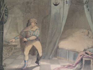 Appraisal: Follower of Thomas Rowlandson - - Scene from Macbeth watercolour