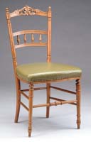 Appraisal: CARVED LOUIS XVI STYLE FRENCH STYLE SIDE CHAIR th Century