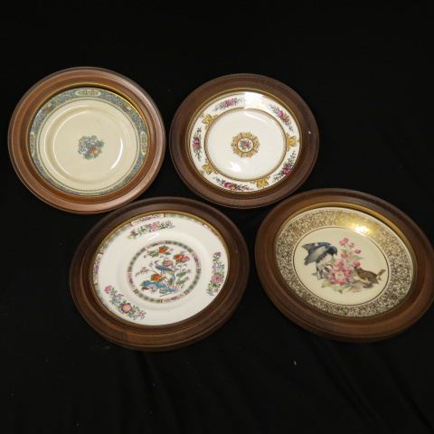 Appraisal: Porcelain Plates Lenox Wedgwood framed all size excellent