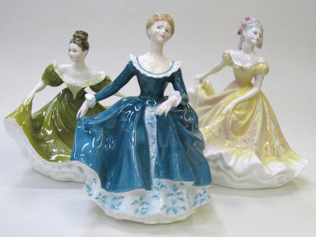 Appraisal: Three Royal Doulton figures 'Janine' HN 'Lynne' HN and 'Ninette'