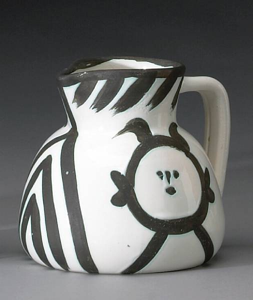 Appraisal: Pablo Picasso Spanish - Head Pitcher A R Partially glazed