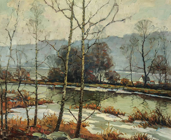 Appraisal: Benson Bond Moore American - View of the Potomac from