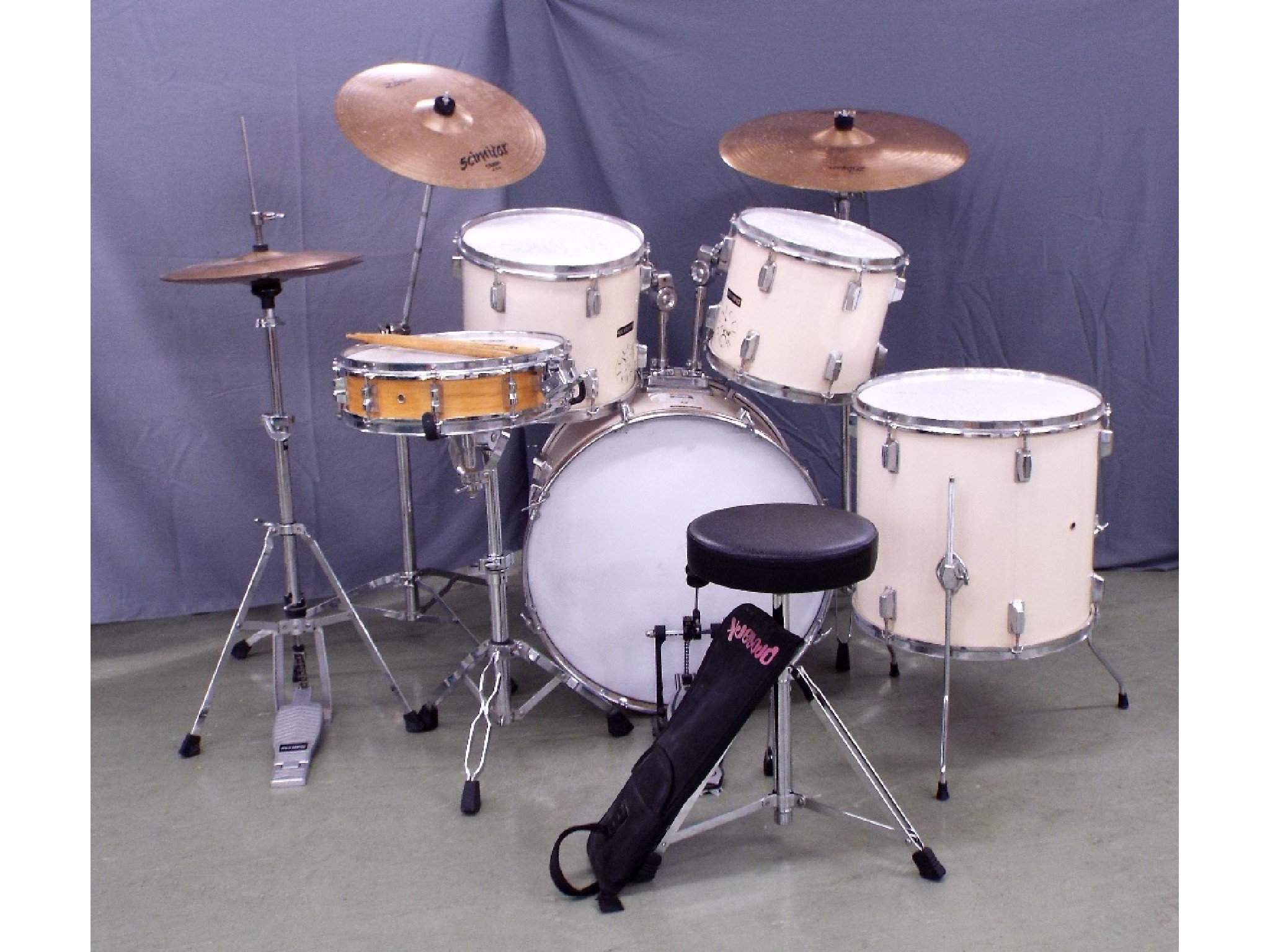 Appraisal: Olympic four piece drum kit including bass drum floor tom