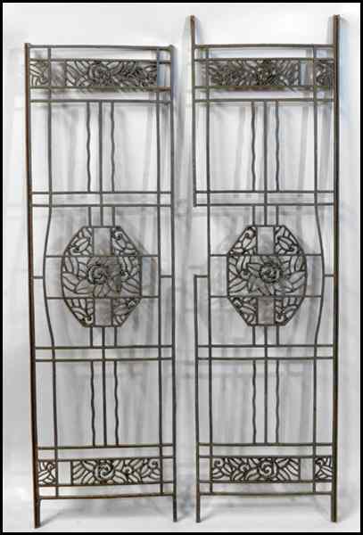 Appraisal: GROUP OF FOURTEEN CAST IRON PANELS '' x '' Condition