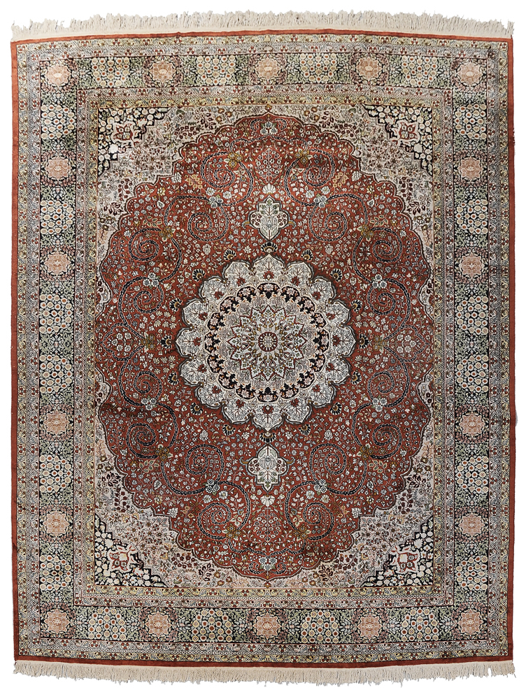 Appraisal: Finely Woven Kashan Style Carpet early to mid th century