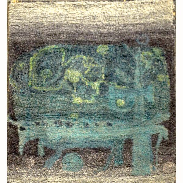 Appraisal: FORTI PICHON Wool tapestry Signed and dated on verso x