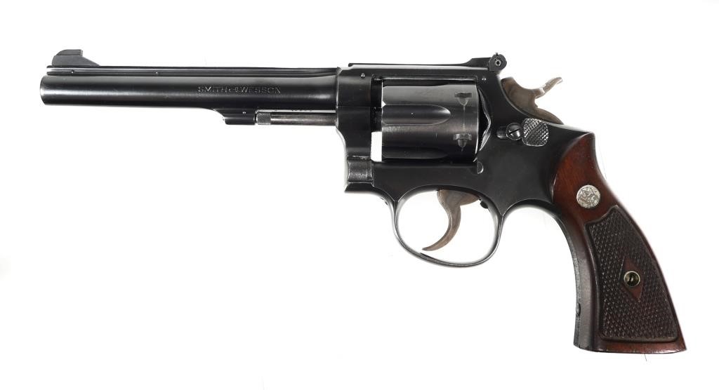 Appraisal: S W Long Rifle CTG revolver Barrel measures Serial K