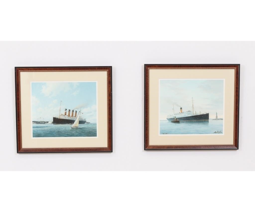 Appraisal: Two framed and matted limited edition Stephen J Card prints