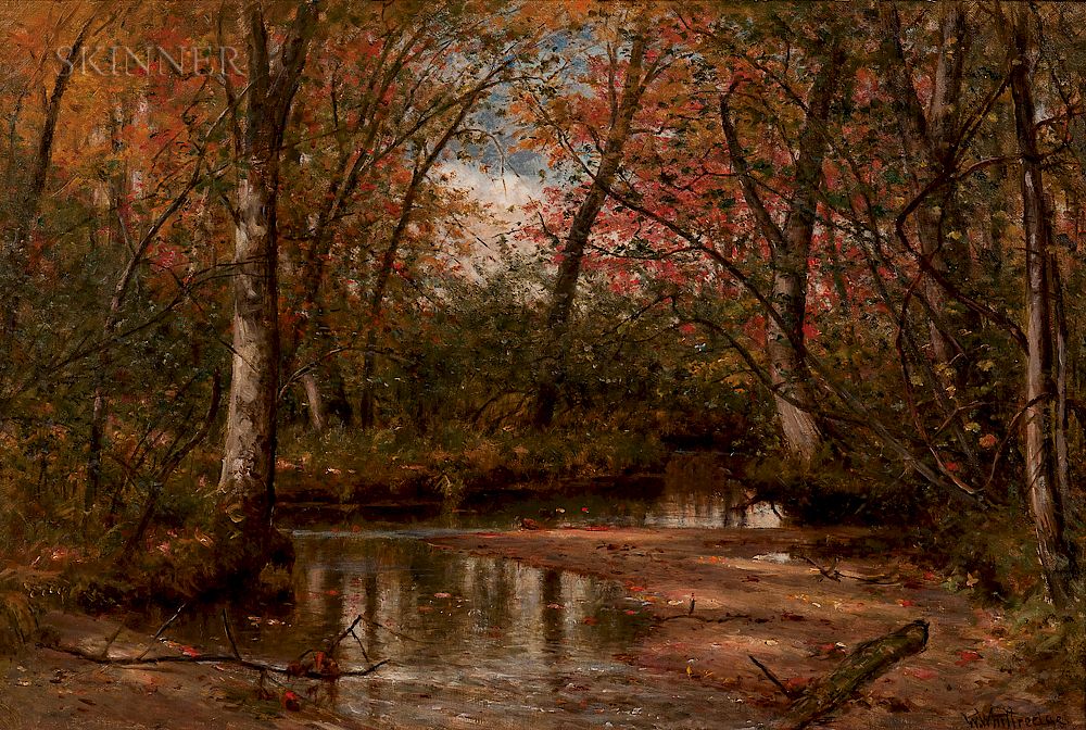 Appraisal: Worthington Whittredge American - The Trout Brook Worthington Whittredge American