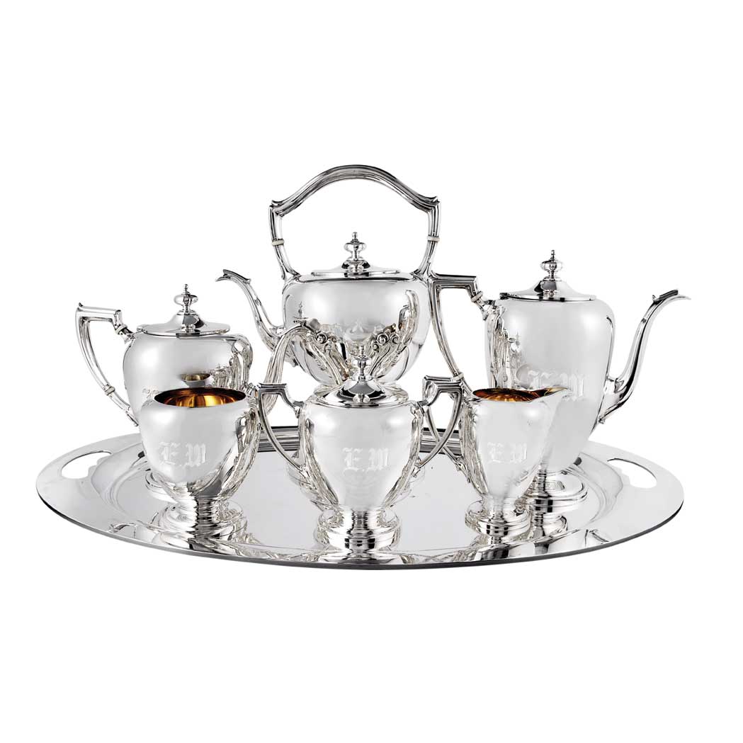 Appraisal: Reed Barton Sterling Silver Seven-Piece Coffee and Tea Service Total