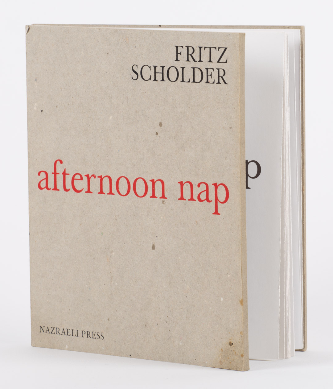 Appraisal: Fritz Scholder Afternoon Nap book accordion fold book with corrugated