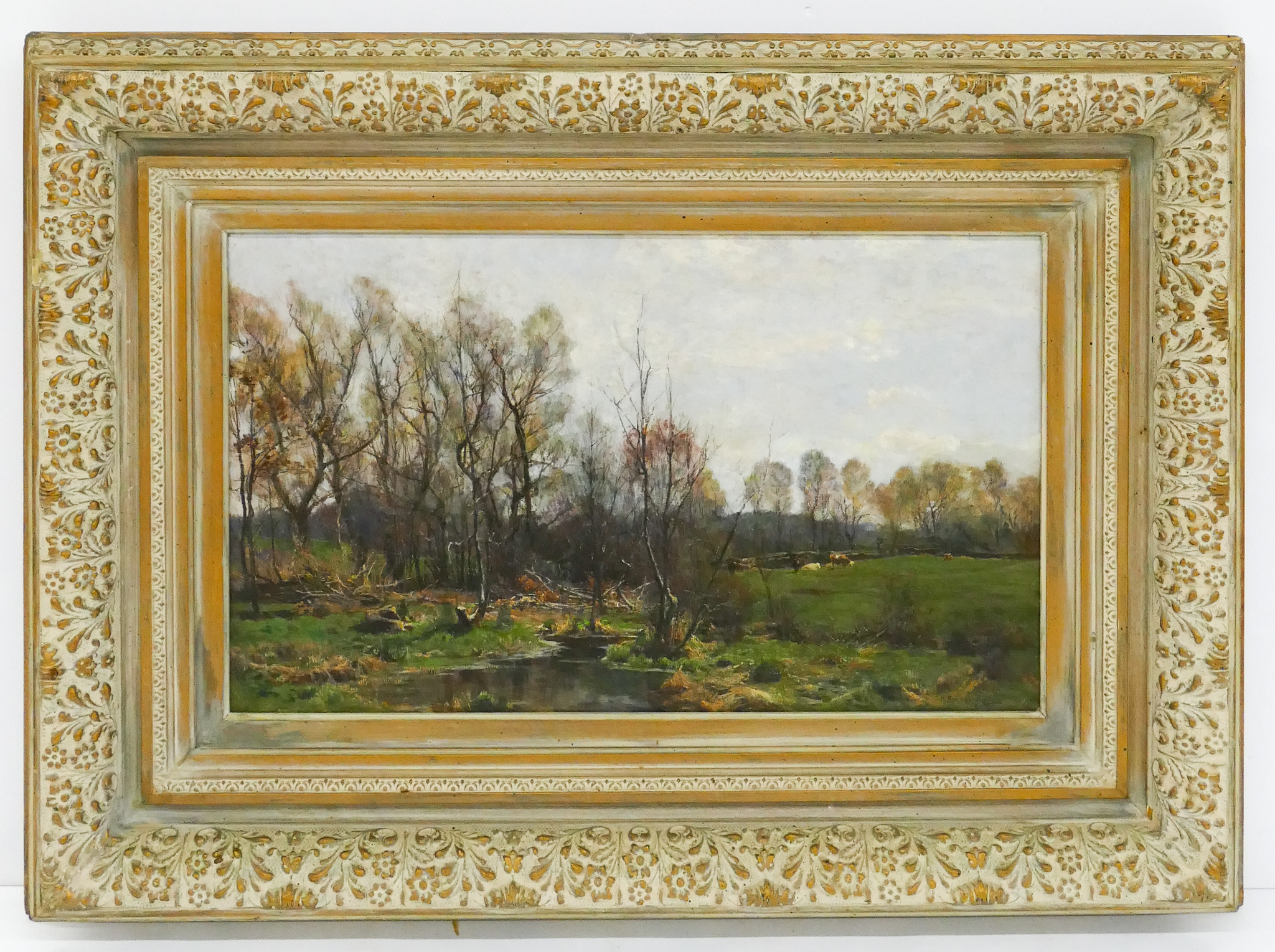 Appraisal: Hugh Bolton Jones - New York 'Cows in the Meadow'