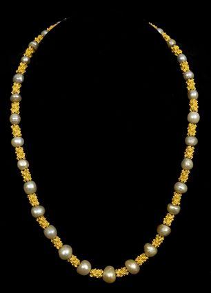 Appraisal: BAROQUE PEARL NECKLACE in Provenance Property from the collection of