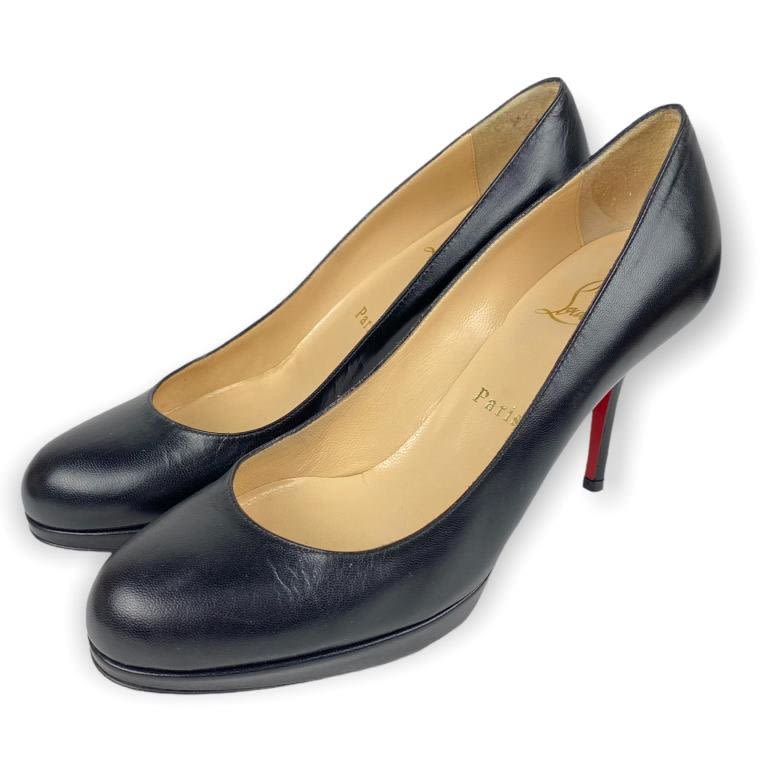 Appraisal: Christian Louboutin Rounded Toe Platform PumpsIn Black Woman's Size Made