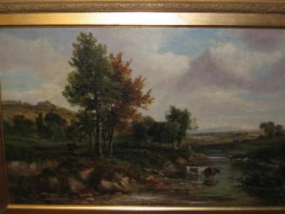 Appraisal: M M JACOBI exh - On the Ware oil on