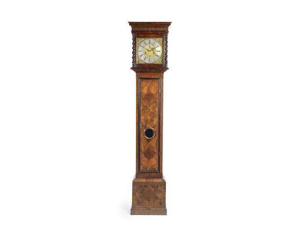 Appraisal: A late th century burr walnut longcase clock Jeremiah Spurgin