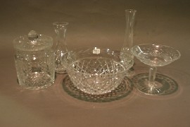 Appraisal: Eight pieces of Waterford crystal including vases and dishes