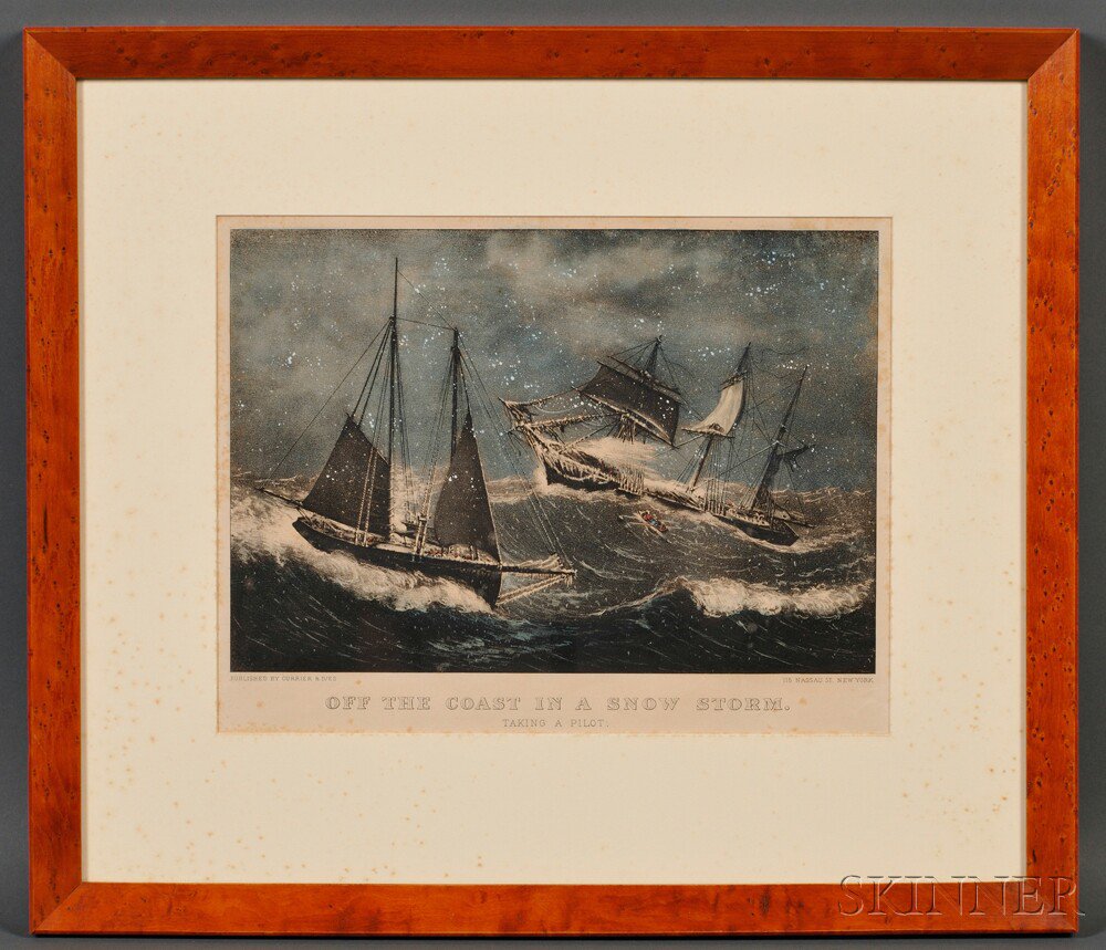 Appraisal: Currier Ives publishers American - Off the Coast in a